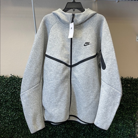 NIKE FLEECE ZIP UP HOODIE GREY - XL - Picture 5 of 8